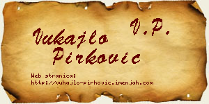 Vukajlo Pirković vizit kartica